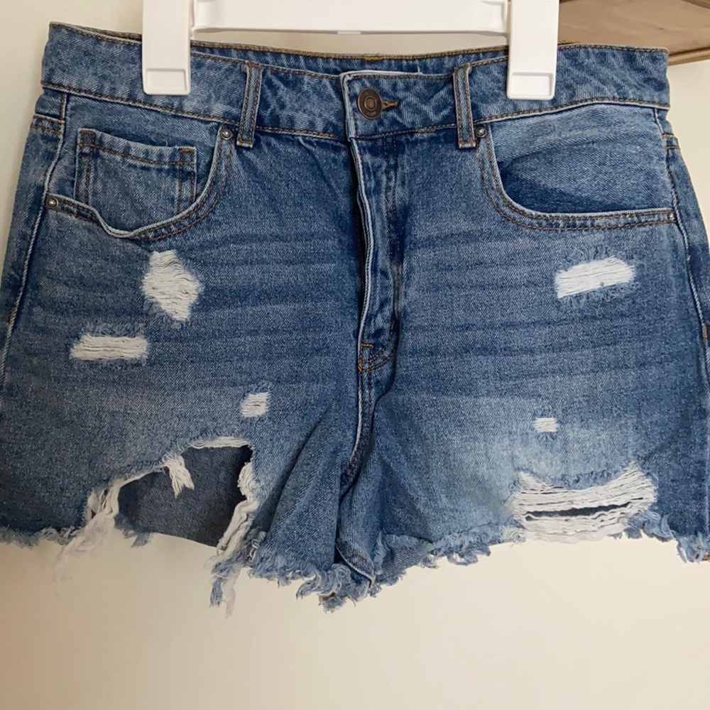 Forever 21 blue denim cut-off shorts
